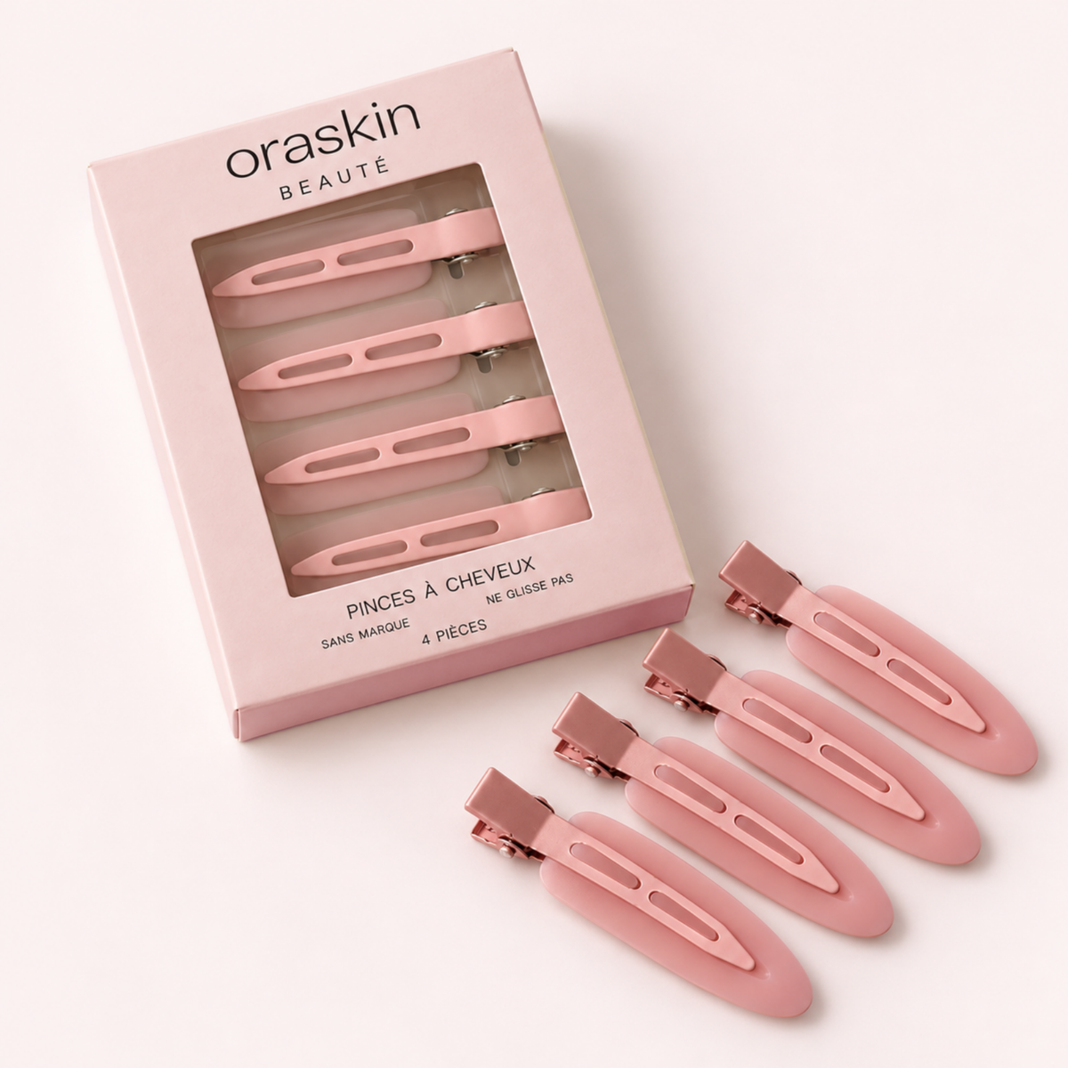 1 Box of Oraskin Beauté Hair Clips(Pack of 4)