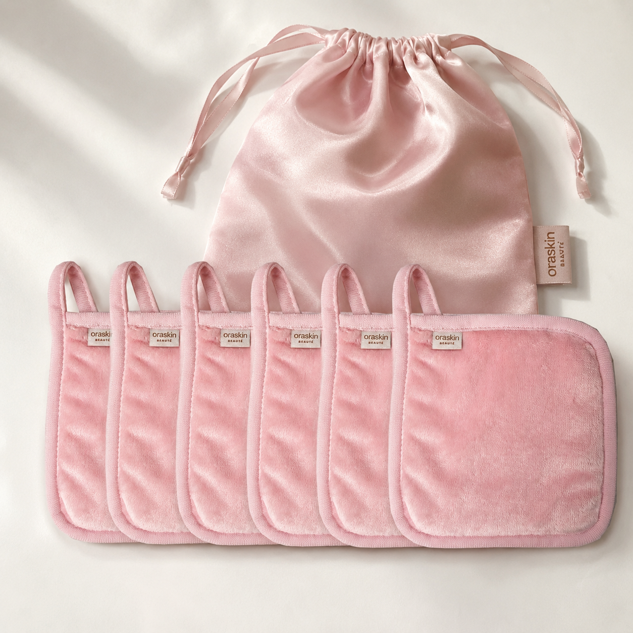 Lingettes Démaquillantes Réutilisables & ultra grandes + pochon offert